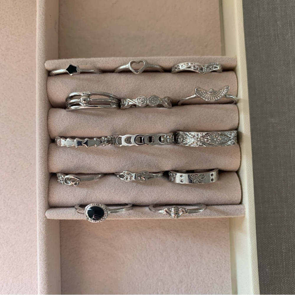 3/$30 pack of silver rings